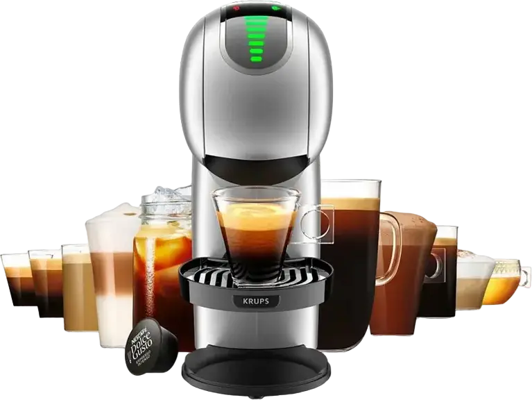 Krups KP440E10 NESCAFÉ Dolce Gusto Genio S Touch Capsule Coffee Machine, 15 bar, 1500W, 0.8L Tank, Touch Control, Espresso Boost, Silver