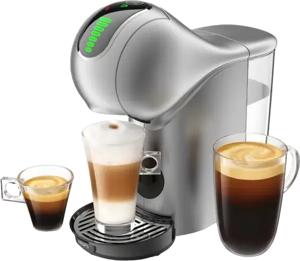 Krups KP440E10 NESCAFÉ Dolce Gusto Genio S Touch Capsule Coffee Machine, 15 bar, 1500W, 0.8L Tank, Touch Control, Espresso Boost, Silver