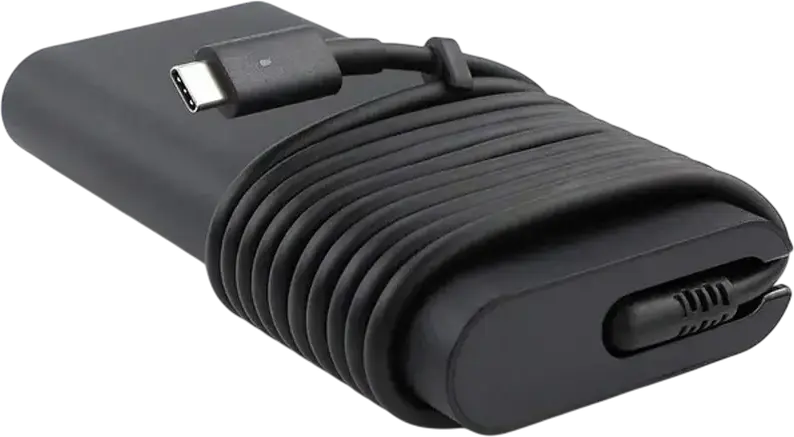 Adaptor AC Universal Dell 100W USB-C GaN, Incarcator Rapid 20V/5A pentru Latitude, Precision, XPS 14, Inspiron, Pro Rugged, Negru