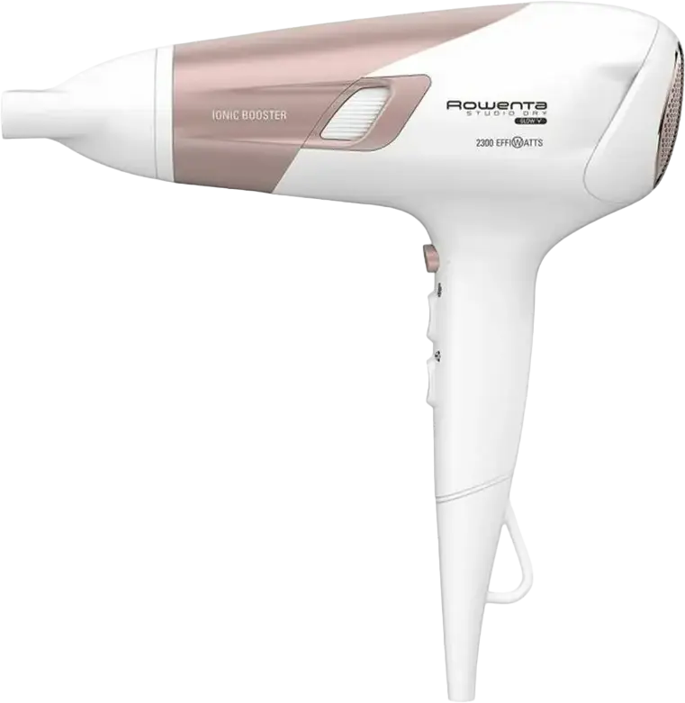 Rowenta Studio Dry Glow CV5830F0 Hair Dryer 2300W with Ionic Booster, Thermo Control, Effiwatts Technology, Diffuser and Concentrator