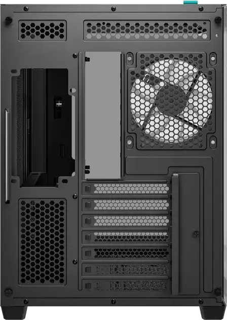 Deepcool CG530 4F ATX Mid Tower Case, Black, Pillarless Fishtank Tempered Glass, 4 ARGB PWM Fans, Support for 360mm Radiator, ATX/M-ATX/ITX
