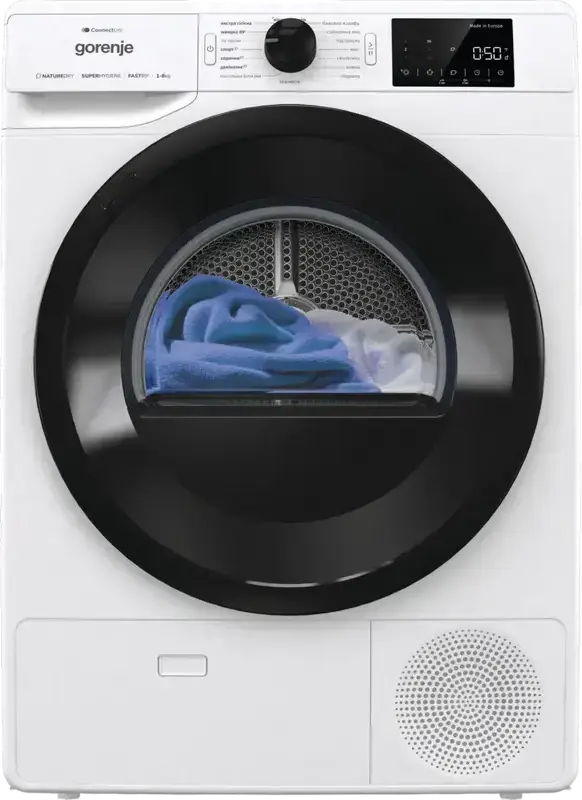 Uscător de rufe Gorenje DPNE83GNLWIFI, 8kg, Alb