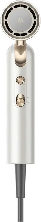 Uscător de păr pliabil Mova Flip 10 1400W, Motor viteză mare 110,000 RPM, 300 Milioane Ioni Negativi, 4 Regimuri Temperatură și 2 Moduri Flux Aer, Alb