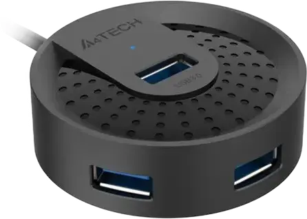 Adaptor Hub A4Tech HUB-30, Negru