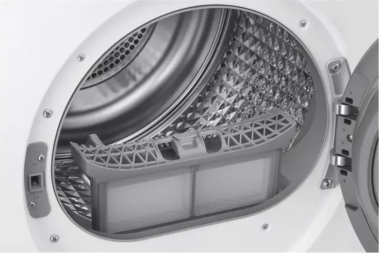 Samsung Bespoke AI DV90DB7845GEU4 Heat Pump Clothes Dryer, 9 kg Capacity, Energy Class A, AI Dry+, QuickDrive, WiFi, SmartThings, White/Black