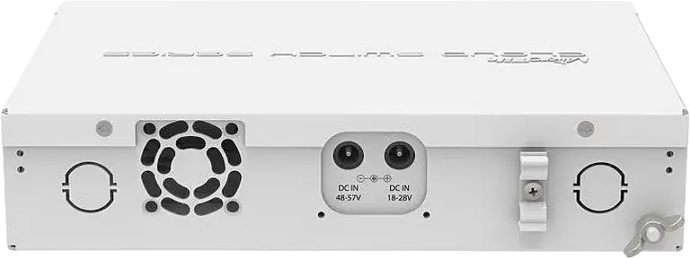 MikroTik CRS112-8P-4S-IN Cloud Router Switch, 8x Gigabit Ethernet PoE+ Ports, 4x 1.25G SFP Cages, 400MHz CPU, 128MB RAM, RouterOS L5, White