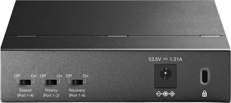Switch PoE+ TP-Link TL-SF1005P Neadministrat, 5 Porturi 10/100 Mbps, Buget PoE 67W, Mod Extend pana la 250m, Carcasa Otel, Fara Ventilator