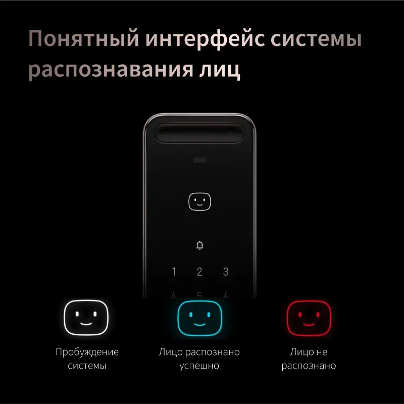 Sertar Inteligent Aqara Smart Lock D200i cu Recunoastere Faciala 3D, Amprenta, NFC, Camera HD 1080p, Wi-Fi, Bluetooth, Suport Apple Home Key, Negru