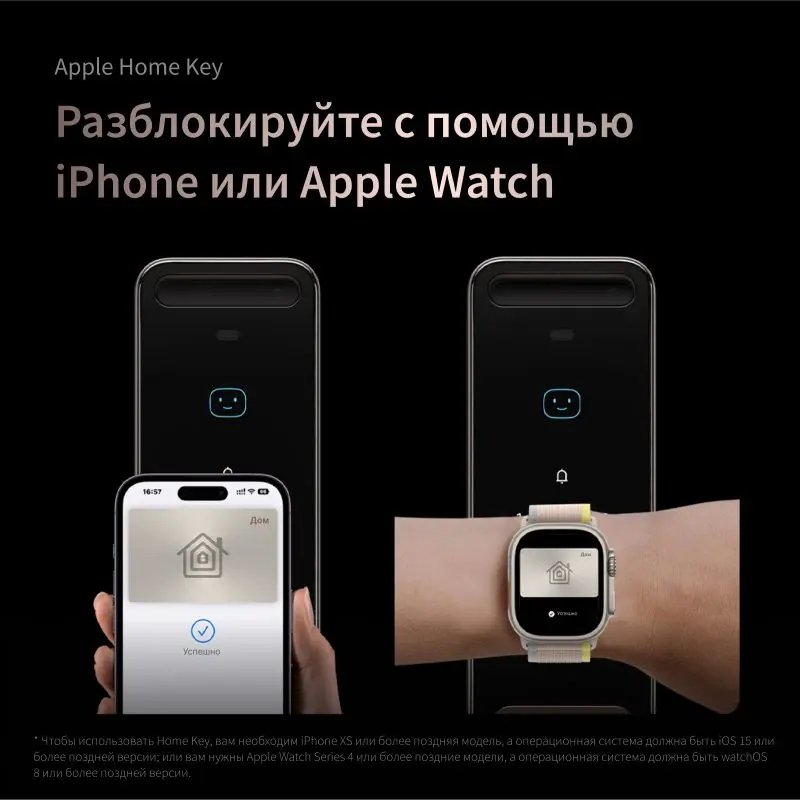 Sertar Inteligent Aqara Smart Lock D200i cu Recunoastere Faciala 3D, Amprenta, NFC, Camera HD 1080p, Wi-Fi, Bluetooth, Suport Apple Home Key, Negru