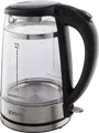 Электрический чайник Gorenje K17GDW, объем 1.7 л, мощность 2200 Вт, стекло и нержавеющая сталь, двойные стенки, контроллер Strix, черный