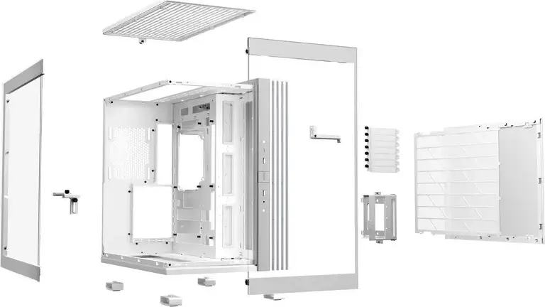 Корпус be quiet! Light Base 600 DX Midi-Tower Белый, ATX/M-ATX/Mini-ATX, ARGB LED-лента, двухкамерный дизайн, стеклянные панели, 450x305x435мм, BGW66