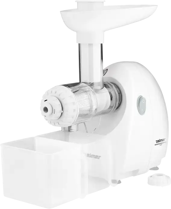 Masina de carnat si Sorcator Lent Zelmer ZMM4050B, Putere 1900W, Capacitate 2.5 kg/min, Carcasa Metalica, cu 3 Discuri de Tocare, Accesorii pentru Salam și Raze