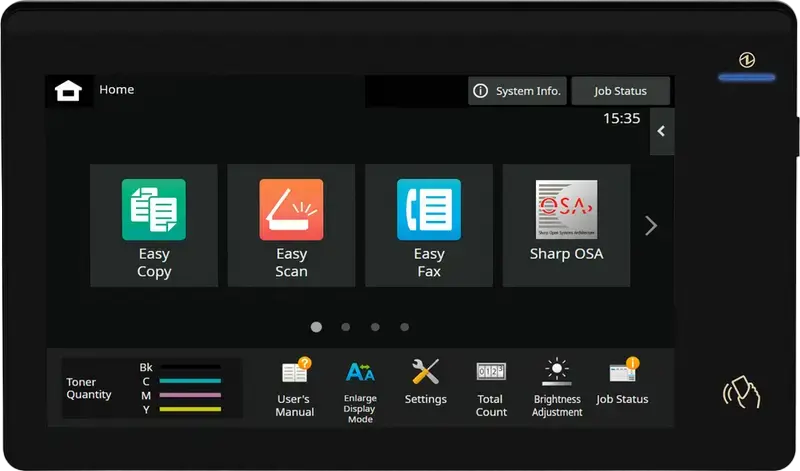 Sharp BP-50C45 Digital Colour Multifunction Printer MFP, 45 ppm, SRA3, 1200x1200 dpi, 5GB RAM, 128GB SSD, 10.1-inch Touchscreen, Print Copy Scan Fax