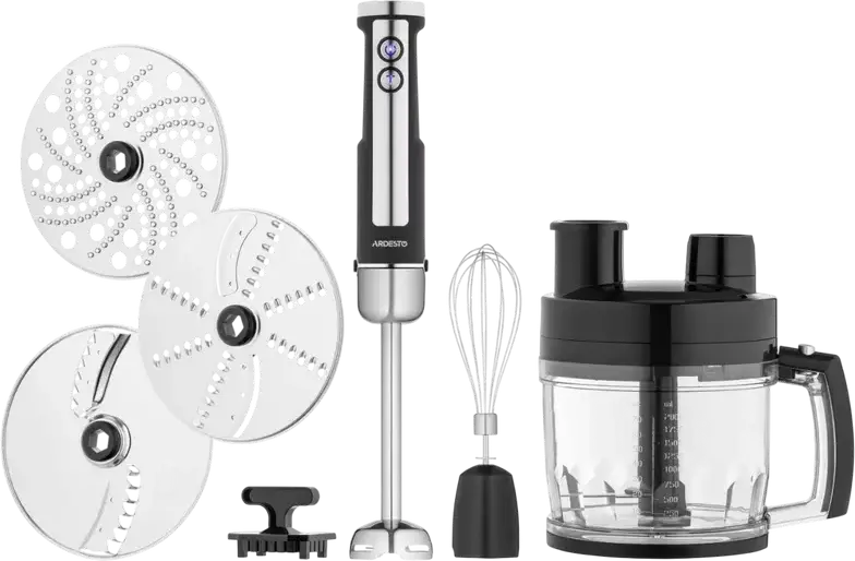 Blender de mână Ardesto HBSG-1000WHCHSL, Negru | Argintiu