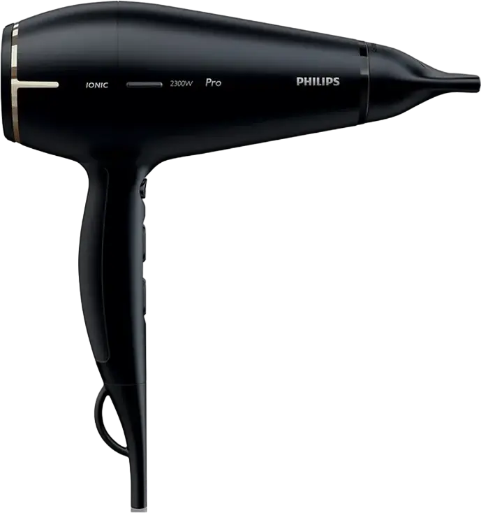 Профессиональный фен Philips Prestige Pro HPS920/00, 2300 Вт, AC-мотор, ThermoProtect, Ионизация Ionic Care, Поток воздуха 170 км/ч, Черный