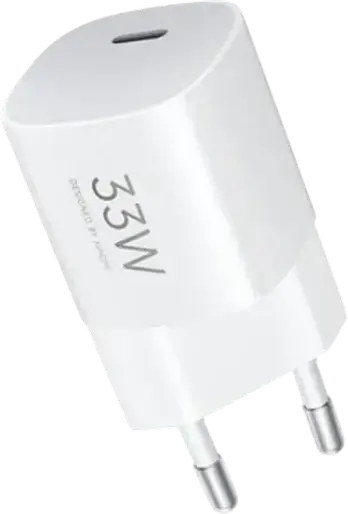 Xiaomi 33W Nano USB Type-C GaN Зарядное устройство BHR087LEU, Power Delivery PD, Quick Charge QC, PPS, Вилка EU, Белый