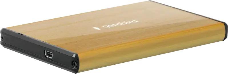 Carcasă externă Gembird EE2-U3S-3-GL, Auriu (EE2-U3S-3-GL)