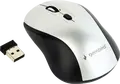 Беспроводная оптическая мышь Gembird MUSW-4B-02-BS, 2.4 ГГц, 800/1200/1600 DPI, 4 кнопки, амбидекстер, USB Nano приемник, Черный/Серебристый