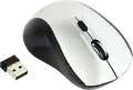 Беспроводная оптическая мышь Gembird MUSW-4B-02-BS, 2.4 ГГц, 800/1200/1600 DPI, 4 кнопки, амбидекстер, USB Nano приемник, Черный/Серебристый