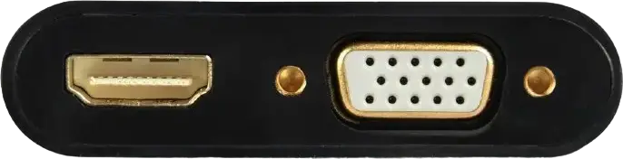 Адаптер-кабель Cablexpert A-HDMIM-HDMIFVGAF-01 HDMI (папа) на HDMI (мама) и VGA (мама), 4K@30Гц, 1080p, аудио 3.5 мм, питание USB, позолоченные коннекторы, 0.15 м