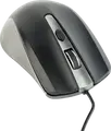 Gembird MUS-4B-01 Wired Optical USB Mouse, Black and Grey, 800/1000/1200 DPI Adjustable, 4 Buttons, 1.35m Cable