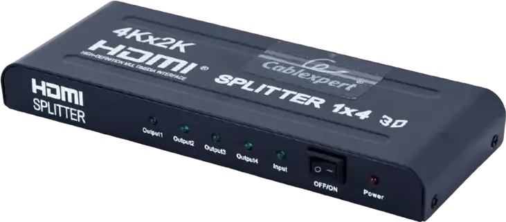Splitter HDMI Cablexpert DSP-4PH4-02, HDMI (F) - 4x HDMI (F), Negru