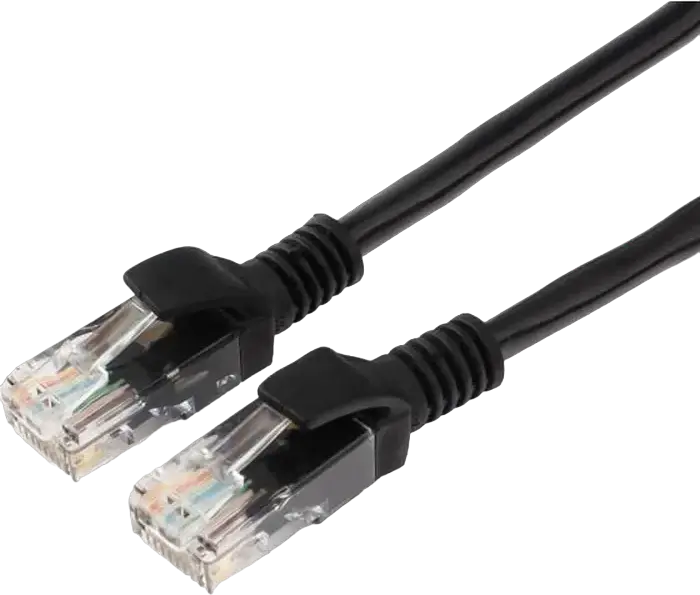 Cablu Patch Network Cablexpert PP12 CAT5e UTP RJ45 Conectori Plati cu Aur 100 MHz Negru 7.5 m