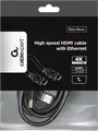 Cablexpert CC-HDMI4L-1M Select Series High Speed HDMI Cable with Ethernet, 4K UHD @ 60Hz, Gold Plated, 1m, Black