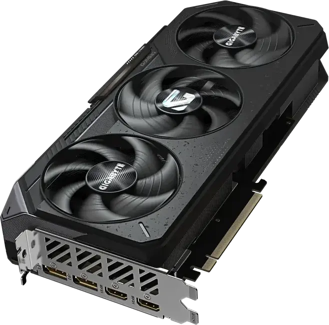 Placa video Gigabyte Radeon RX 9070 XT GAMING OC GV-R9070XTGAMING OC-16GD, 16GB GDDR6, RDNA 4, PCI-E 5.0, Răcire cu 3 ventilatoare, RGB, 288mm