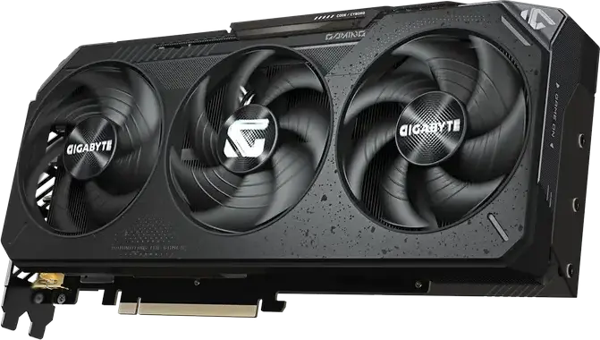 Placa video Gigabyte Radeon RX 9070 XT GAMING OC GV-R9070XTGAMING OC-16GD, 16GB GDDR6, RDNA 4, PCI-E 5.0, Răcire cu 3 ventilatoare, RGB, 288mm