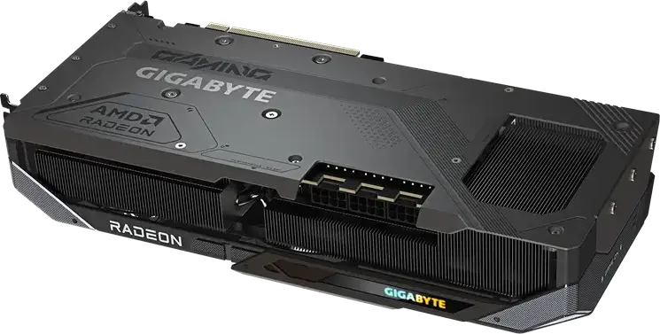 Placa video Gigabyte Radeon RX 9070 XT GAMING OC GV-R9070XTGAMING OC-16GD, 16GB GDDR6, RDNA 4, PCI-E 5.0, Răcire cu 3 ventilatoare, RGB, 288mm