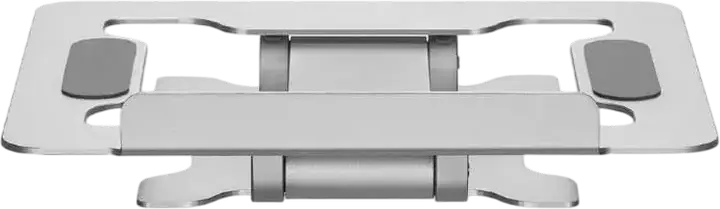 Gembird NBS-D1-03 Foldable Aluminum Notebook Riser Stand for Laptops up to 15.6", Silver, Stepless Height Adjustment, Ventilation Design