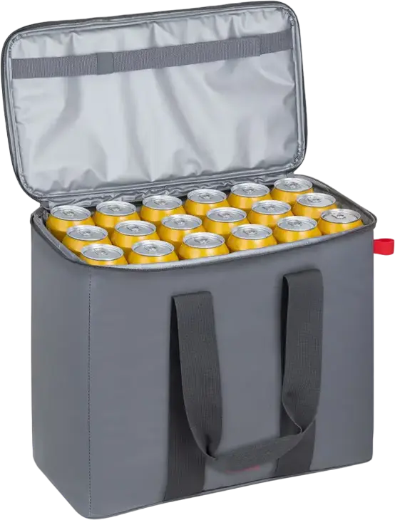 RESTO-KITCHENWARE Polis 5530 Cooler Bag 30L Grey Polyester Water-Repellent Thermal PEVA Insulation Leak-Resistant Lining 430x365x220mm