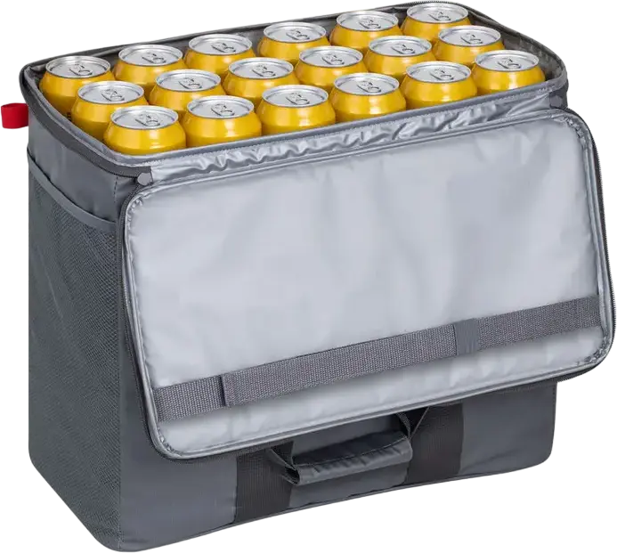 RESTO-KITCHENWARE Polis 5530 Cooler Bag 30L Grey Polyester Water-Repellent Thermal PEVA Insulation Leak-Resistant Lining 430x365x220mm