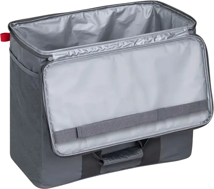 RESTO-KITCHENWARE Polis 5530 Cooler Bag 30L Grey Polyester Water-Repellent Thermal PEVA Insulation Leak-Resistant Lining 430x365x220mm