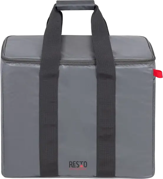 RESTO-KITCHENWARE Polis 5530 Cooler Bag 30L Grey Polyester Water-Repellent Thermal PEVA Insulation Leak-Resistant Lining 430x365x220mm