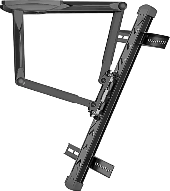 Gembird WM-58ST-01 Full-Motion TV Wall Mount for 32-58 inch Screens, VESA 400x400mm, Max Load 36.4kg, Tilt -2/+10°, Swivel 80°, Steel, Black