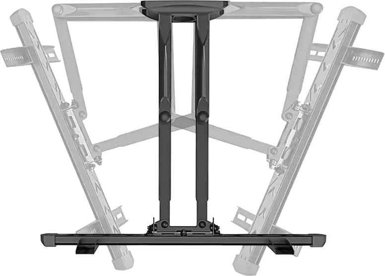 Gembird WM-58ST-01 Full-Motion TV Wall Mount for 32-58 inch Screens, VESA 400x400mm, Max Load 36.4kg, Tilt -2/+10°, Swivel 80°, Steel, Black