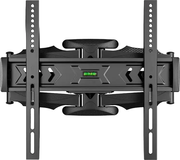 Gembird WM-58ST-01 Full-Motion TV Wall Mount for 32-58 inch Screens, VESA 400x400mm, Max Load 36.4kg, Tilt -2/+10°, Swivel 80°, Steel, Black