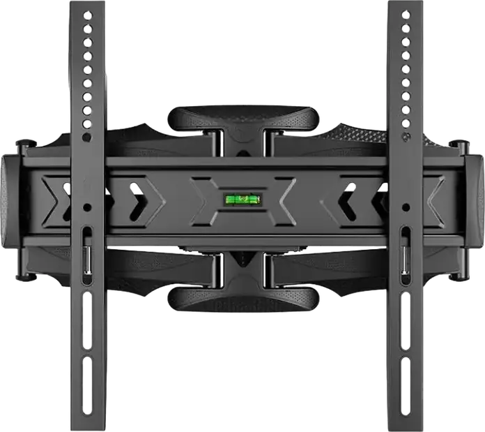 Gembird WM-58ST-01 Full-Motion TV Wall Mount for 32-58 inch Screens, VESA 400x400mm, Max Load 36.4kg, Tilt -2/+10°, Swivel 80°, Steel, Black