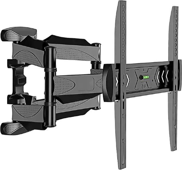 Gembird WM-58ST-01 Full-Motion TV Wall Mount for 32-58 inch Screens, VESA 400x400mm, Max Load 36.4kg, Tilt -2/+10°, Swivel 80°, Steel, Black