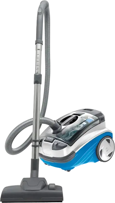 Пылесос для сухой и влажной уборки Thomas Aquatic Stealth 788609, 1700 Вт, Аквафильтр и HEPA 13, насадка Aqua Stealth для паркета, бак 2.4 л, синий/белый