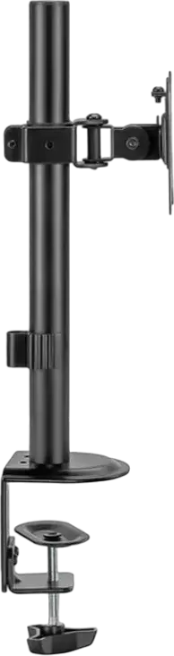 Suport Monitor Single Gembird MA-D1-02, Montare pe Birou pentru Ecrane 17-32 inch, VESA 75x75 100x100, Capacitate 9kg, Reglabil, Negru, Otel