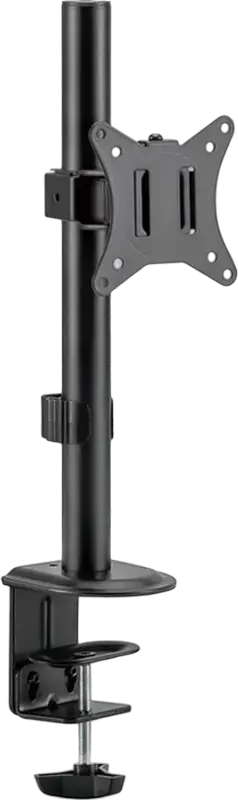 Suport Monitor Single Gembird MA-D1-02, Montare pe Birou pentru Ecrane 17-32 inch, VESA 75x75 100x100, Capacitate 9kg, Reglabil, Negru, Otel