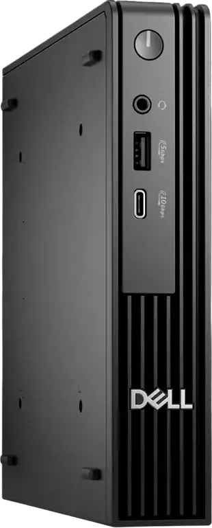 Dell Pro Micro QCM1250 Micro Form Factor PC, Intel Core Ultra 5 235T 14-Core 5.0GHz, 16 GB DDR5-6400 RAM, Dual M.2 SSD, Wi-Fi 6E, Windows 11 Pro, Black