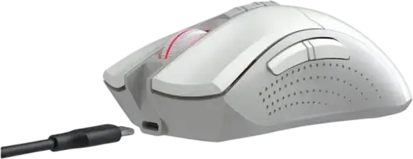 Mouse Gaming Wireless Bloody R90 Plus, Senzor BC3332-S, 5000 CPI, 8 Butoane Programabile, 2.4 GHz, Metal X'Glide Armor Boot, Reincarcabil, Alb