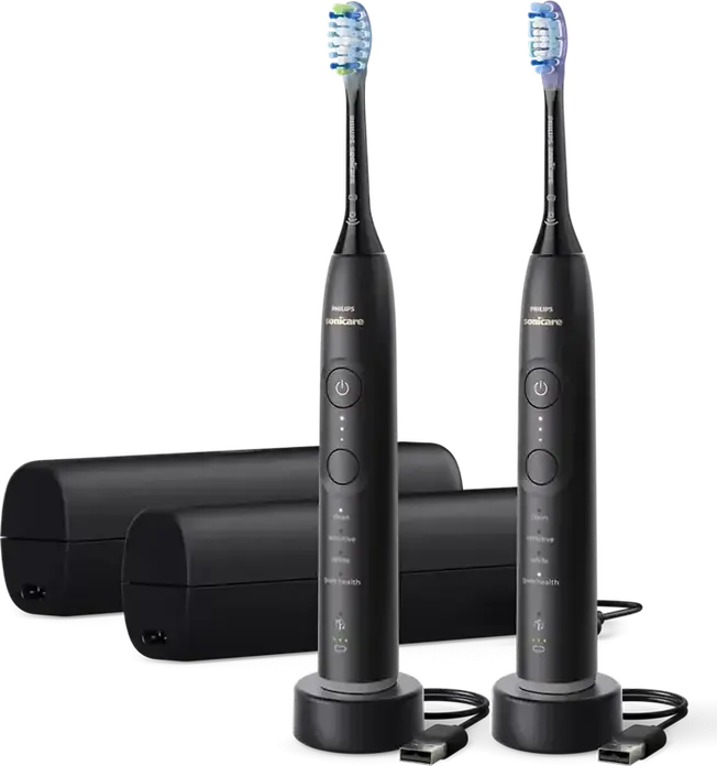 Philips Sonicare HX7429/03 7100 Series Rechargeable Sonic Electric Toothbrush, 4 Modes, 3 Intensities, Bluetooth, Pressure Sensor, Black