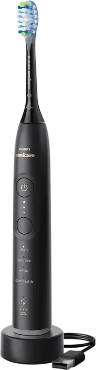 Philips Sonicare HX7429/03 7100 Series Rechargeable Sonic Electric Toothbrush, 4 Modes, 3 Intensities, Bluetooth, Pressure Sensor, Black