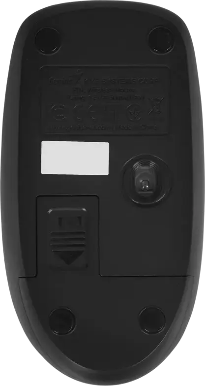 Genius NX-7000XE Wireless Optical Mouse, 2.4GHz USB-A Receiver, 1200 DPI, Ambidextrous Design, 10m Range, Black