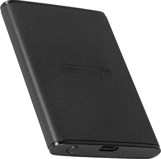 Transcend ESD270C Portable SSD 1TB USB 3.1 Gen 2 Type-C, 520MB/s Read 460MB/s Write, 3D NAND, AES 256-bit Encryption, One-touch Backup, Black